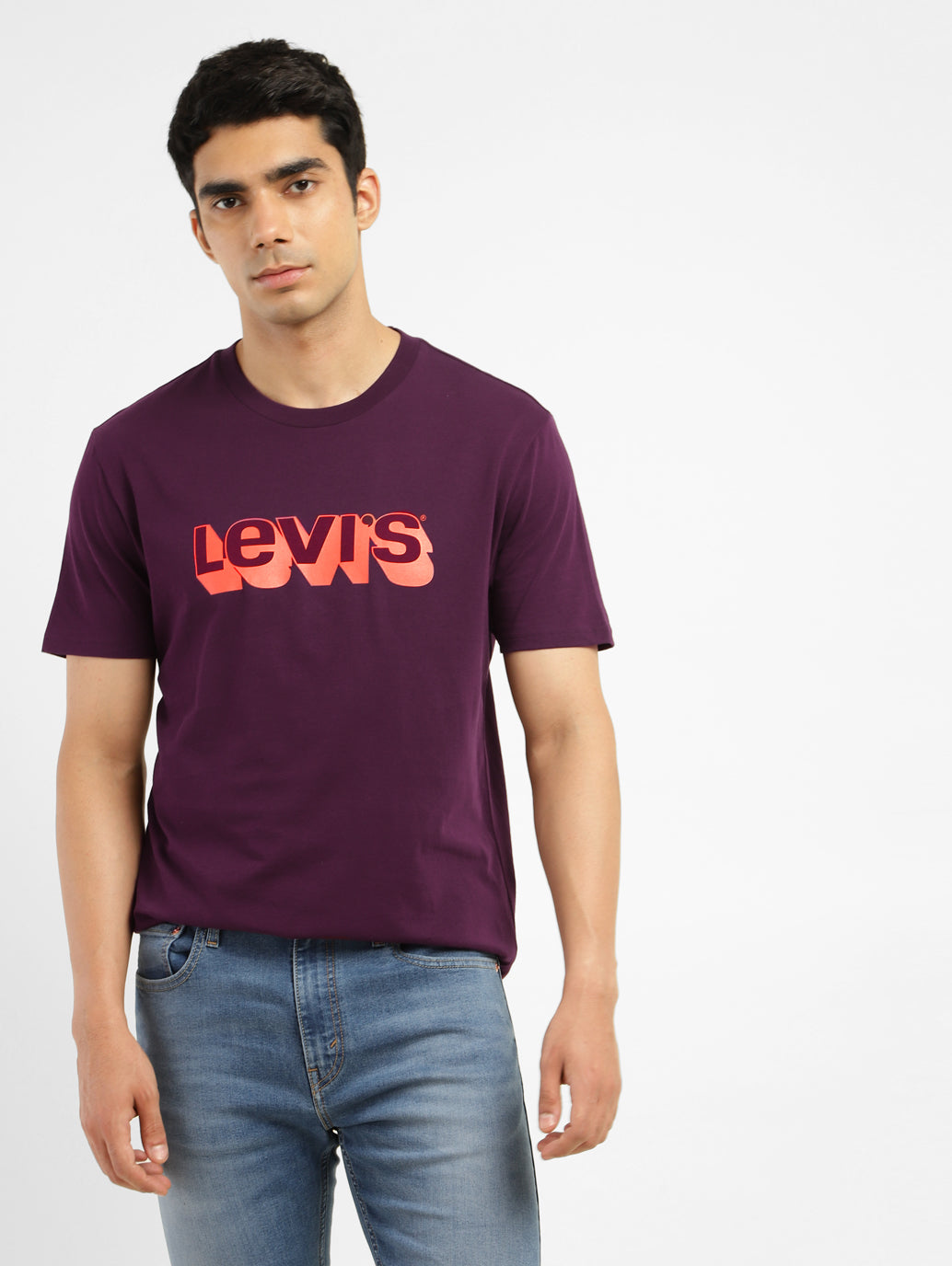 Men's Brand Logo Crew Neck T-shirt - b24718d8-9d60-4eeb-bf2b-08a0de345ab9 View