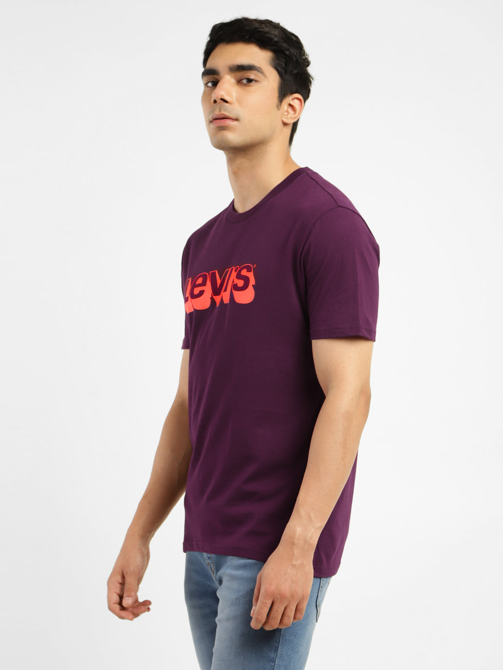 Men's Brand Logo Crew Neck T-shirt - b02ab9db-28d8-418b-ae74-268825ab3477 View