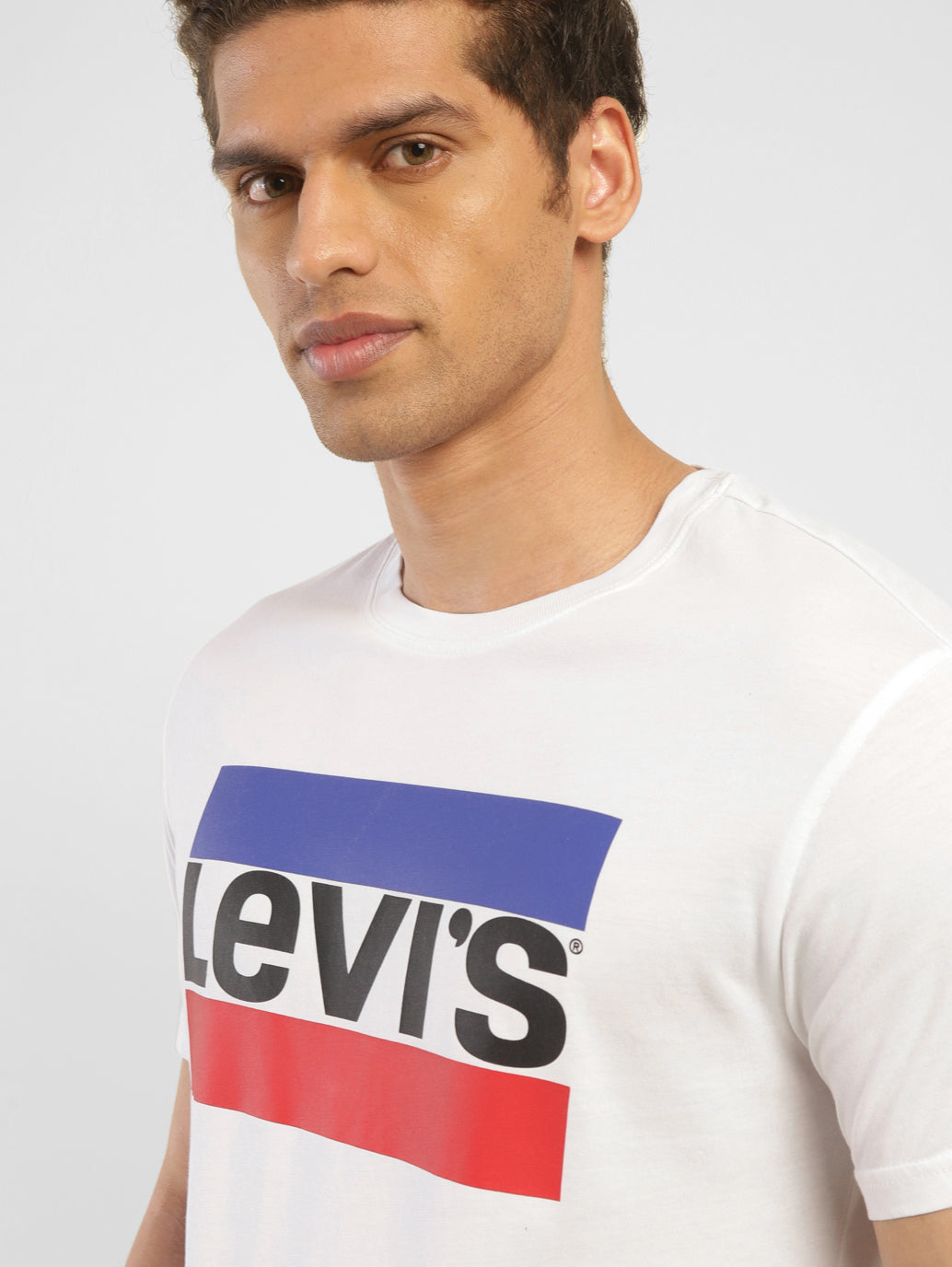 Men's Brand Logo Slim Fit T-Shirt - FrontDetails View