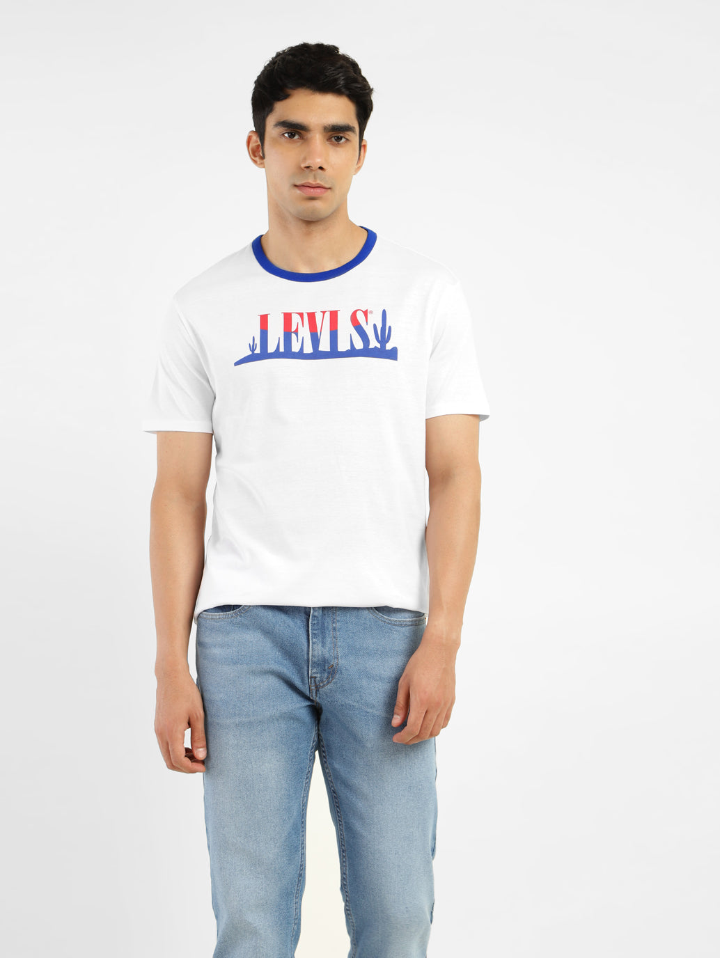 Men's Brand Logo Regular Fit T-shirt - f94c0106-f66e-4575-951b-79636d9eea17 View
