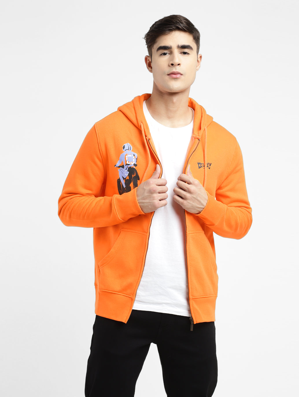 Men's Graphic Print Hooded Sweatshirt - ebf0c9e5-51e4-4492-bc63-5089906404bc View
