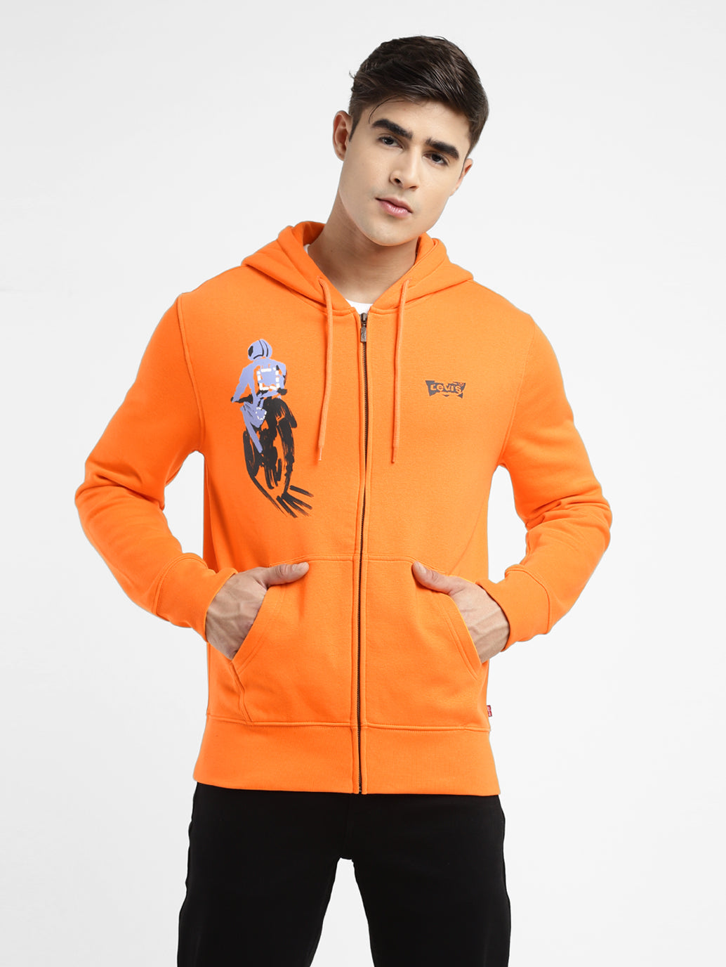 Men's Graphic Print Hooded Sweatshirt - a4824431-6f49-41bf-80d8-0f226c0159d1 View