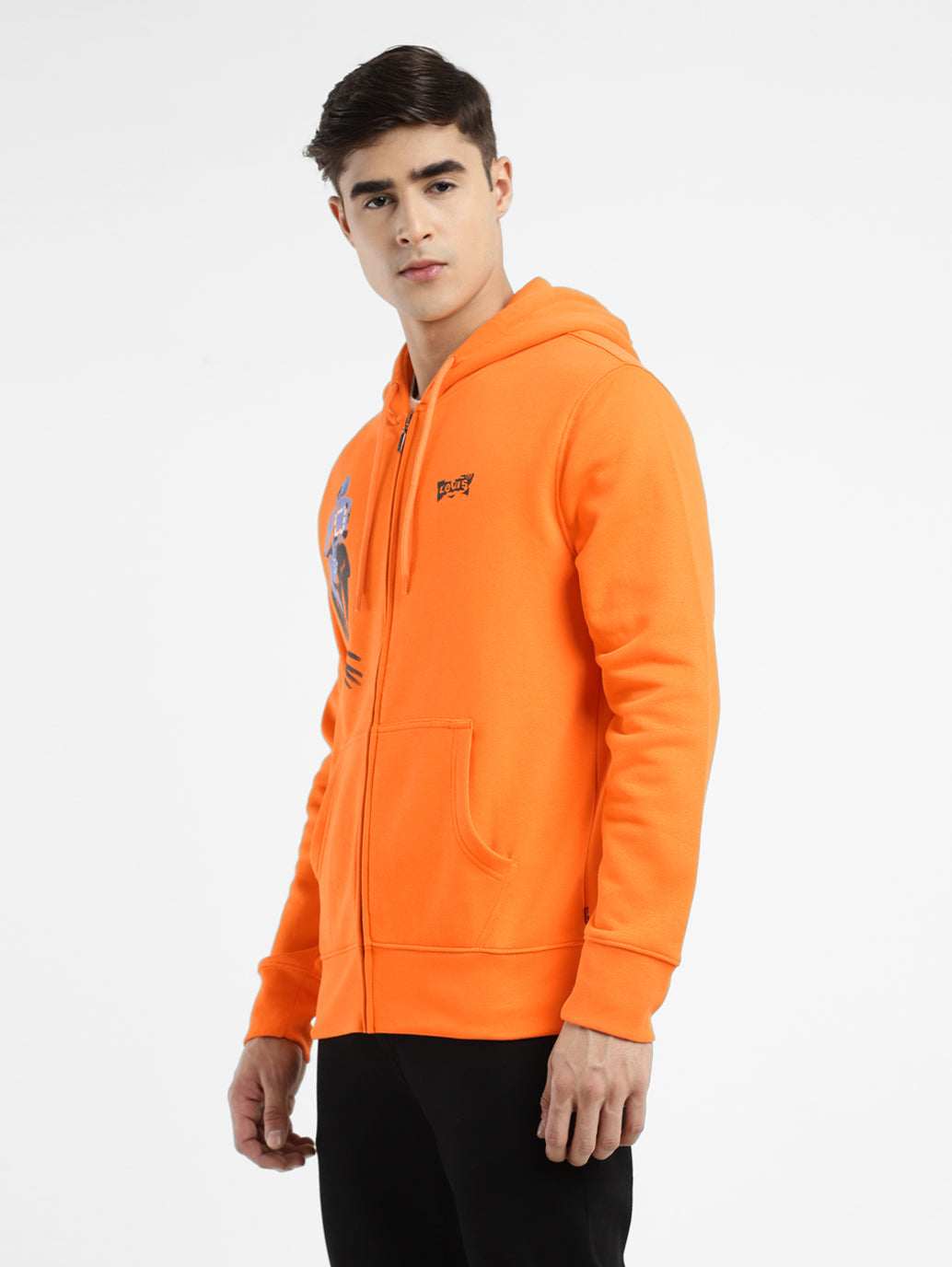 Men's Graphic Print Hooded Sweatshirt - e5224a1e-a3e6-4e4b-9c59-12ad2759cb62 View
