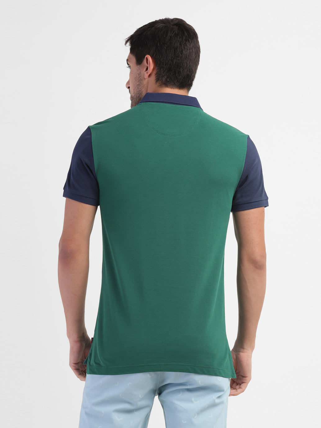 Men's Colorblock Polo T-shirt Green - 6c1d3bbb-5b89-4355-826d-7cc17c0ea160 View
