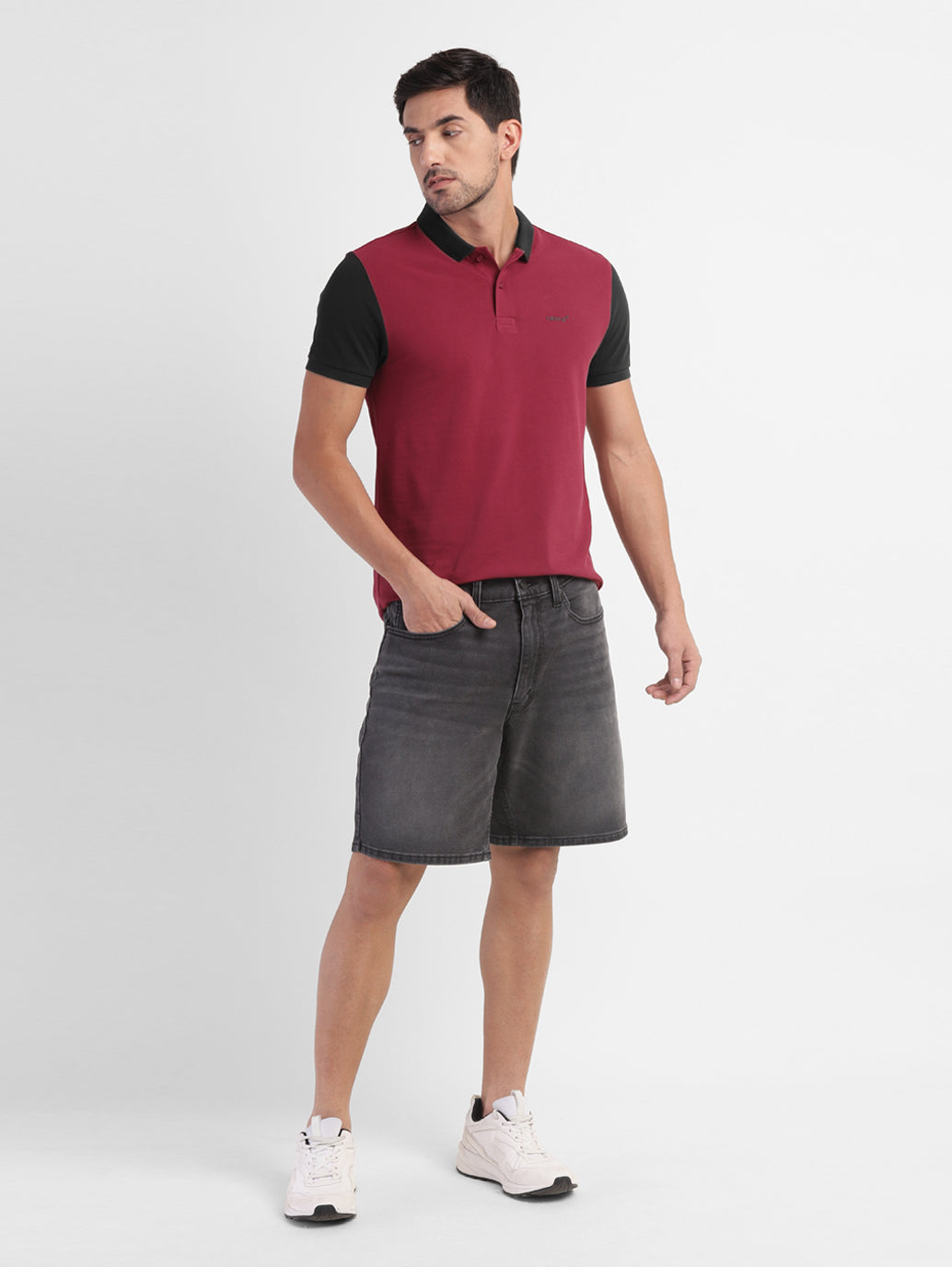 Men's Colorblock Polo T-shirt - f7f22f1b-e9ac-4e9c-afdf-8176d7e5f445 View