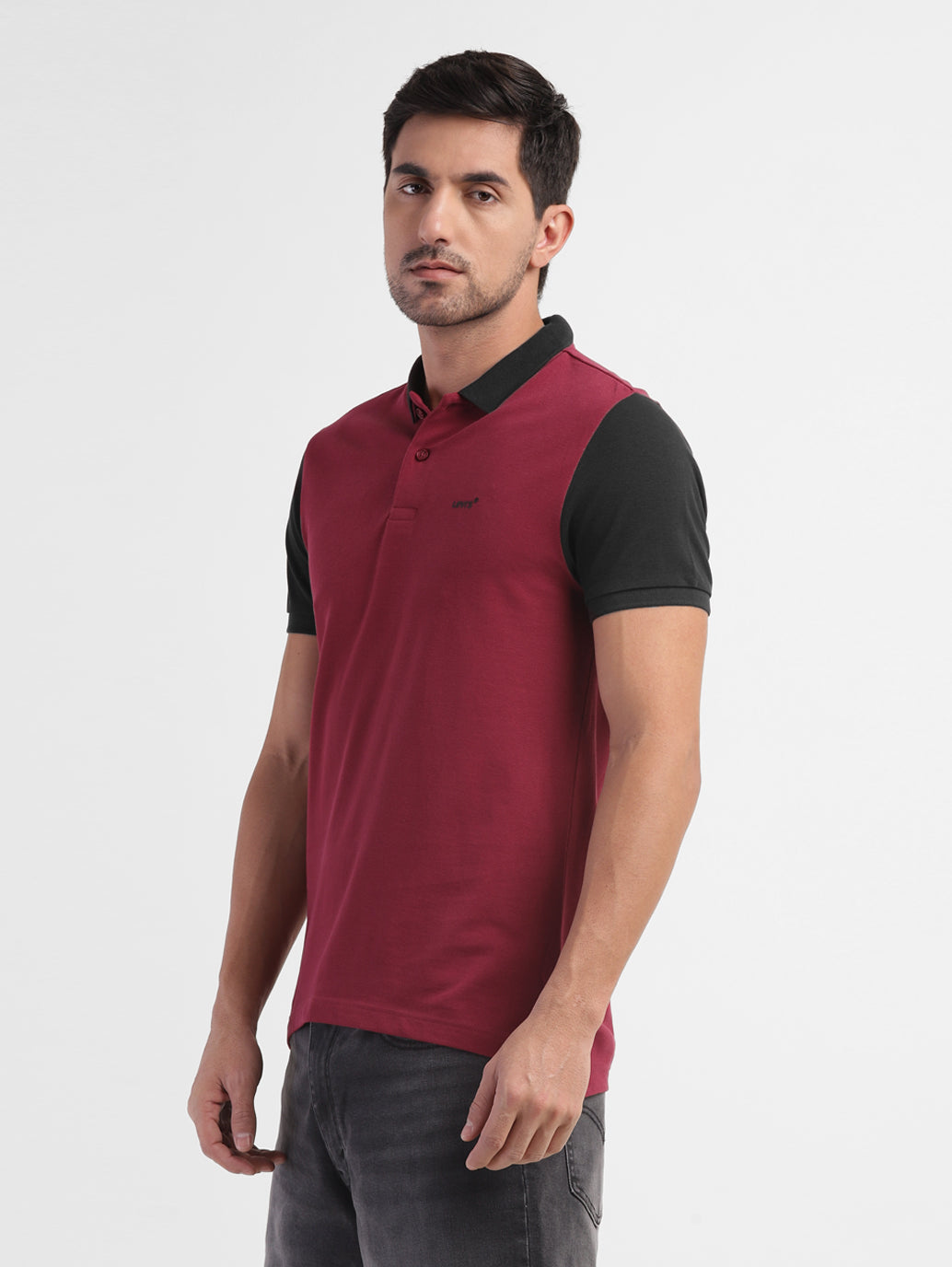 Men's Colorblock Polo T-shirt - 487f1abc-a284-49be-a3f3-90600fe50d85 View