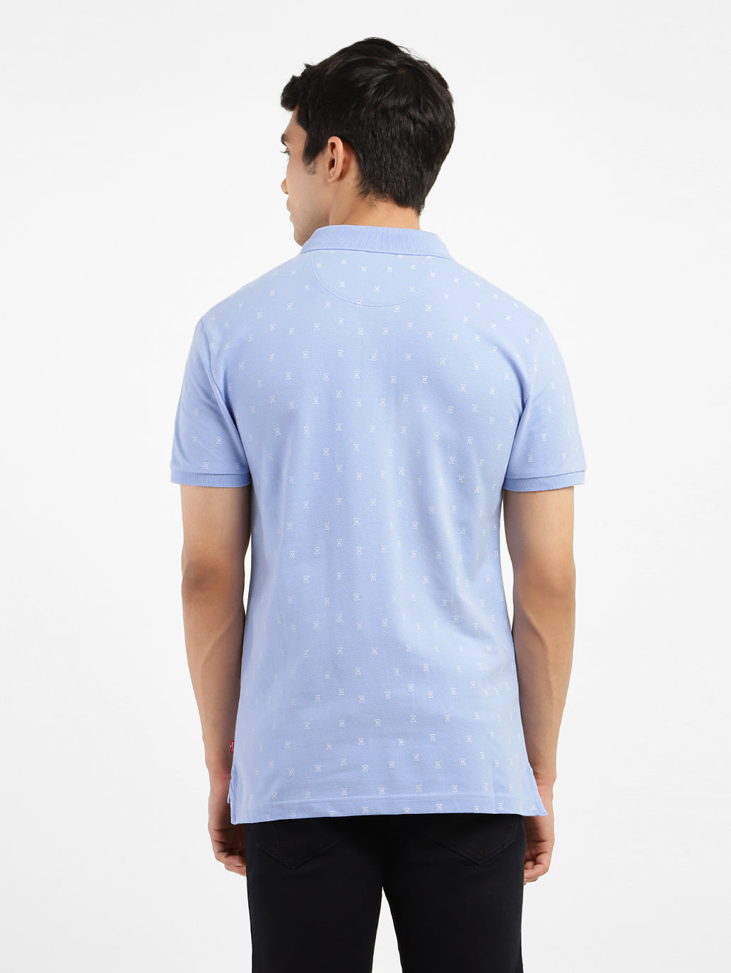 Men's Geometric Print Polo T-shirt - 6bbf4de0-c243-47fb-9212-6647480b48f6 View