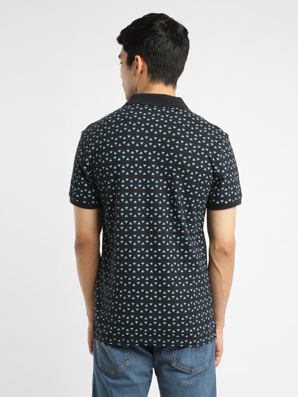 Men's Geometric Polo T-shirt - 5e8484b7-f05b-4359-addd-9a6c90afb538 View