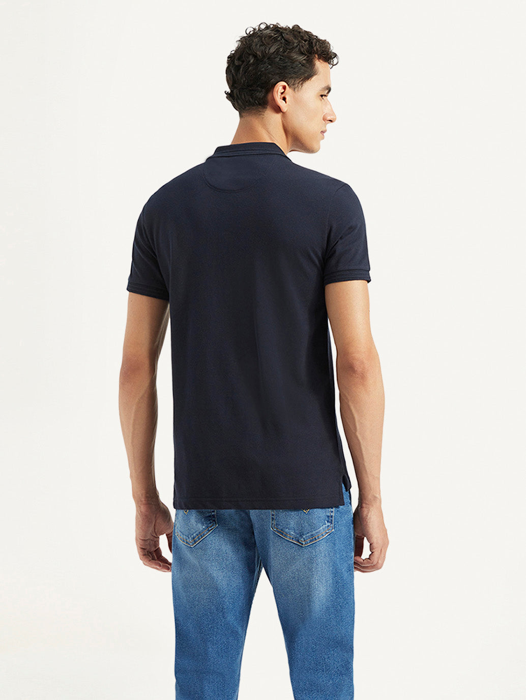 Men's Solid Slim Fit Polo T-shirt - e35e1927-864f-4ea2-a28e-02189589b757 View