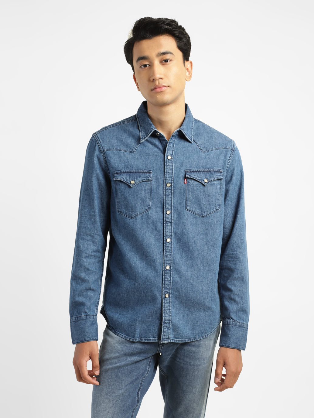 Men's Solid Slim Fit Shirt - 10b64bba-fd37-4d27-a525-34be363eee6d View