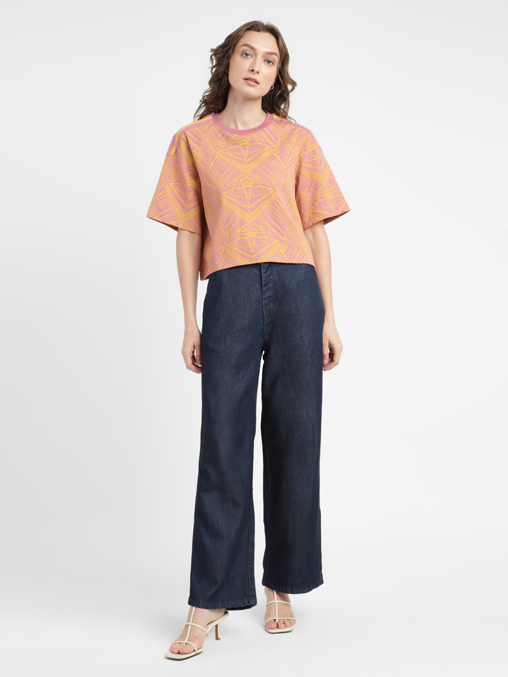 Women's Blue Mile High Wide Leg Fit High Rise Jeans - 941eeb16-3414-4df1-93e1-4886088f28a1 View