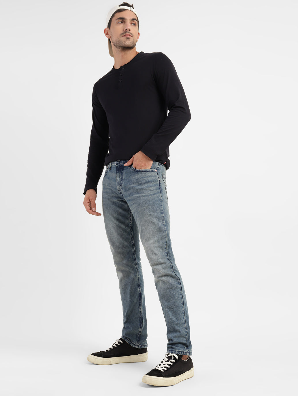 Men's 511 Blue Slim Fit Mid Rise Jeans - 17d78fa1-0d3e-42ae-afa6-4a89f1c1159d View