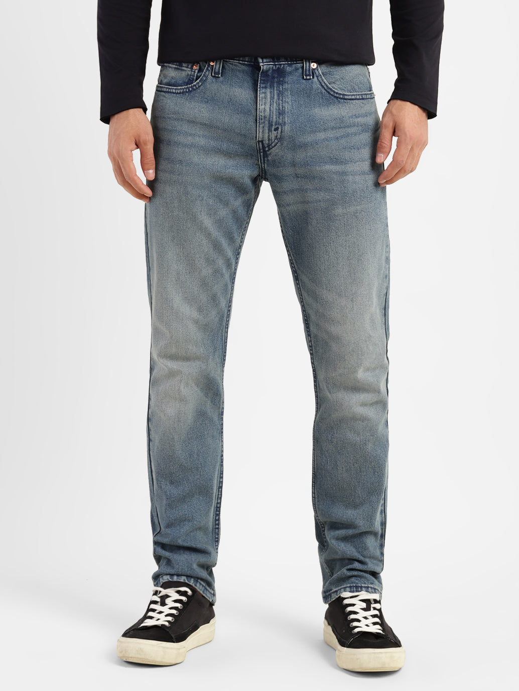 Men's 511 Blue Slim Fit Mid Rise Jeans - c6e71eb8-ee8e-4681-88de-755f3612180b View