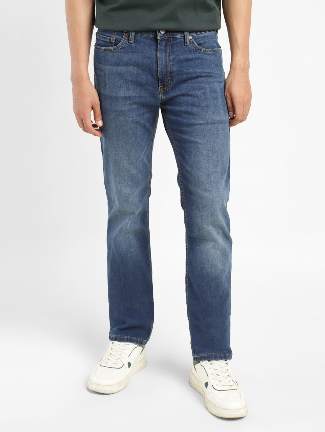 Men's 511 Blue Slim Fit Mid Rise Jeans - ed8495e7-fb1c-40e2-89eb-68e2344b4d03 View