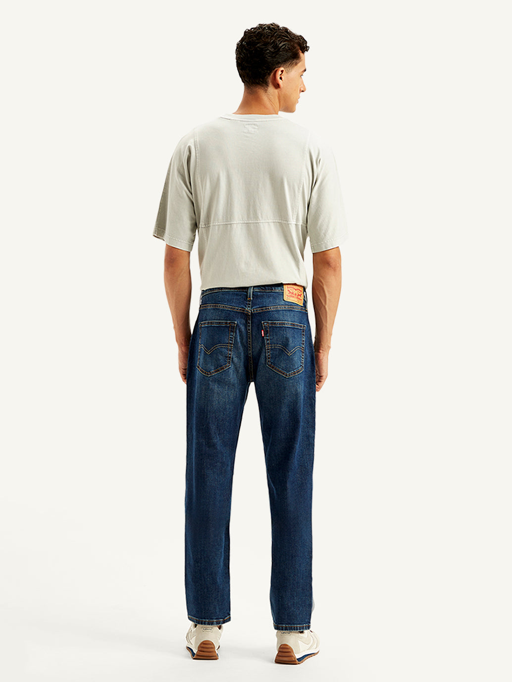Men's 511 Blue Slim Fit Mid Rise Jeans - Back View