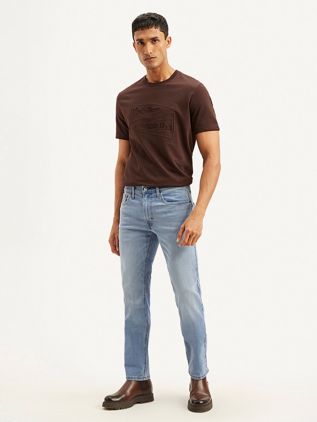 Men's 511 Light Blue Slim Fit Mid Rise Jeans - cf467361-f253-4f63-b720-3582594d61b1 View