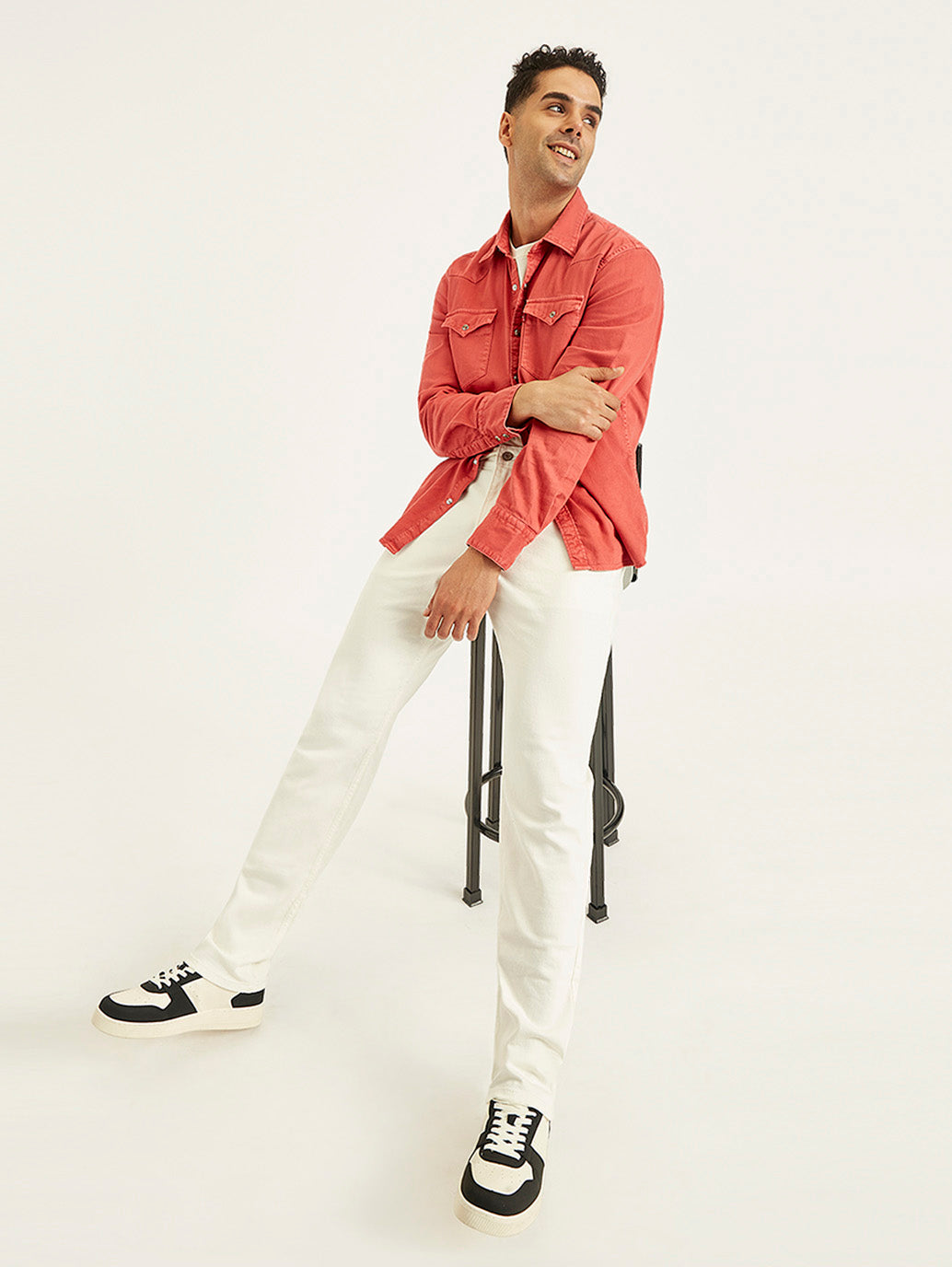 Men's 511 White Slim Fit Mid Rise Jeans - 288f7a14-6310-4efb-a318-a5c602b10bcc View