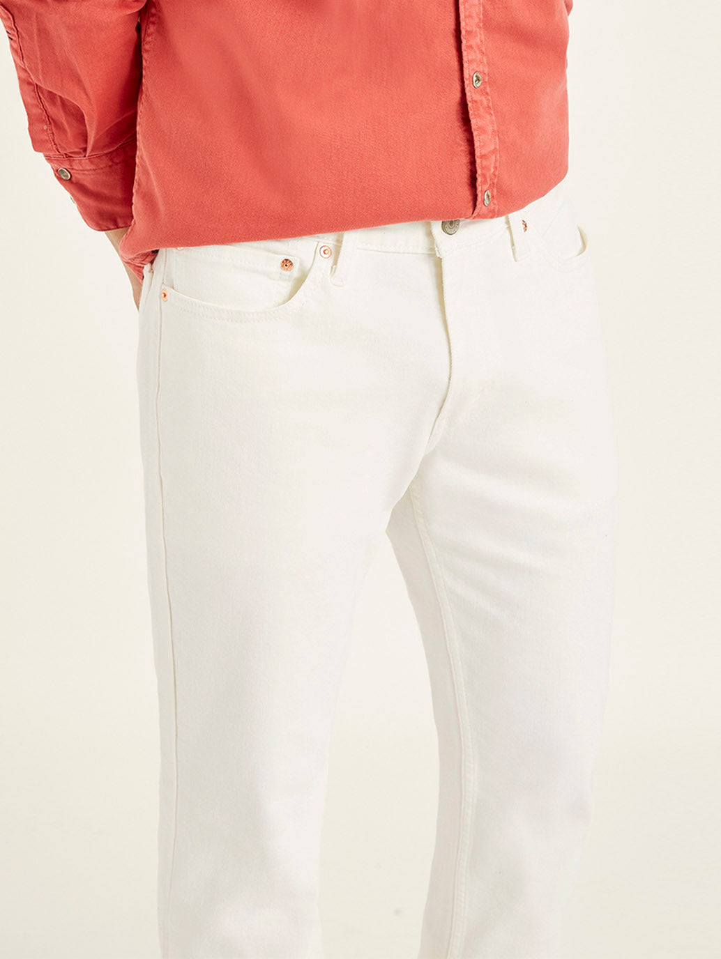 Men's 511 White Slim Fit Mid Rise Jeans - befc247a-d0be-4e5e-9479-7a0cc56e783e View
