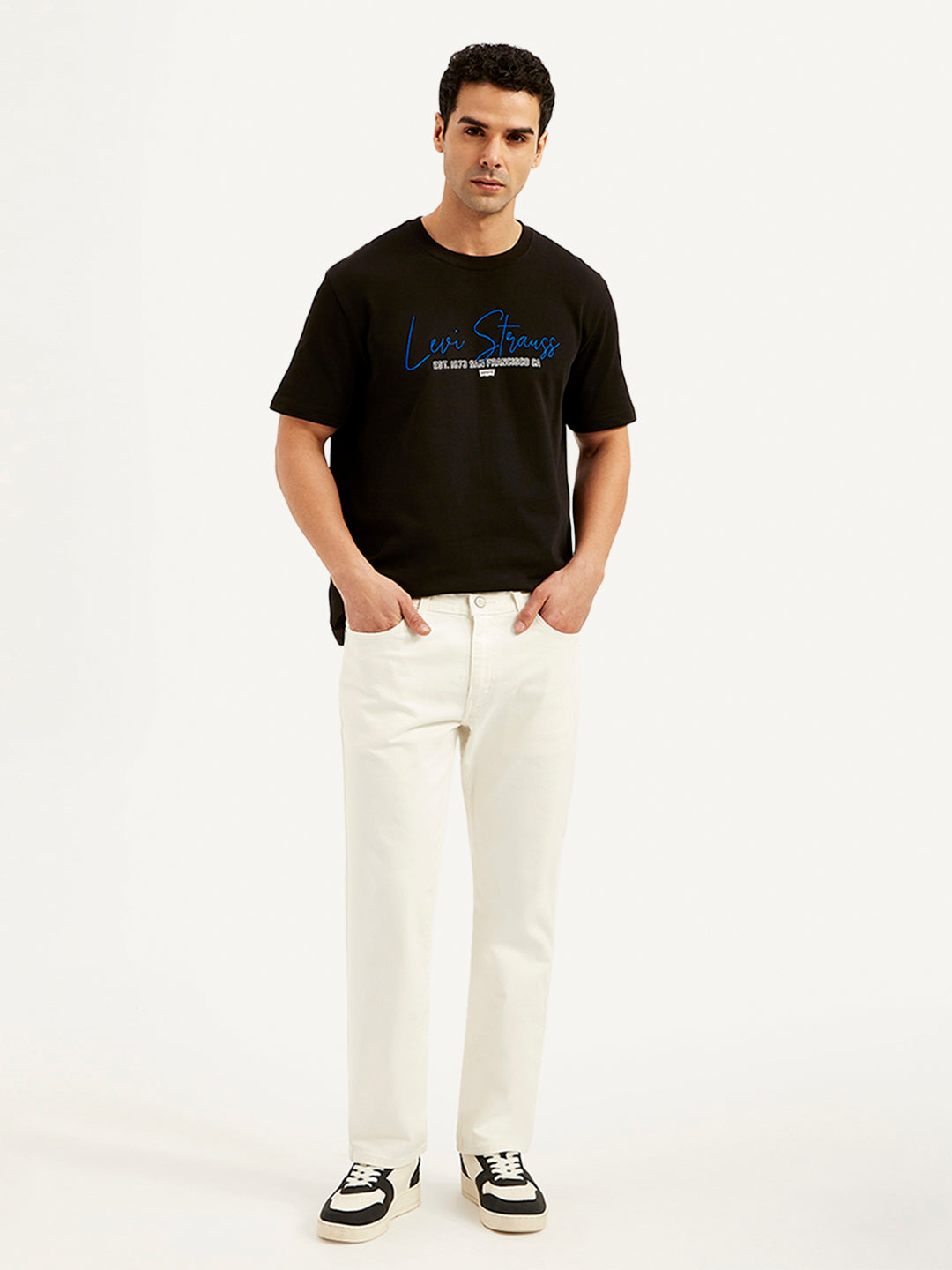 Men's 511 White Slim Fit Mid Rise Jeans - 20 View