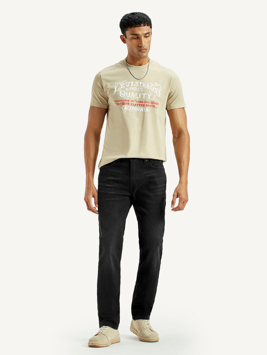 Men's 511 Black Slim Fit Mid Rise Jeans - Styleshot View