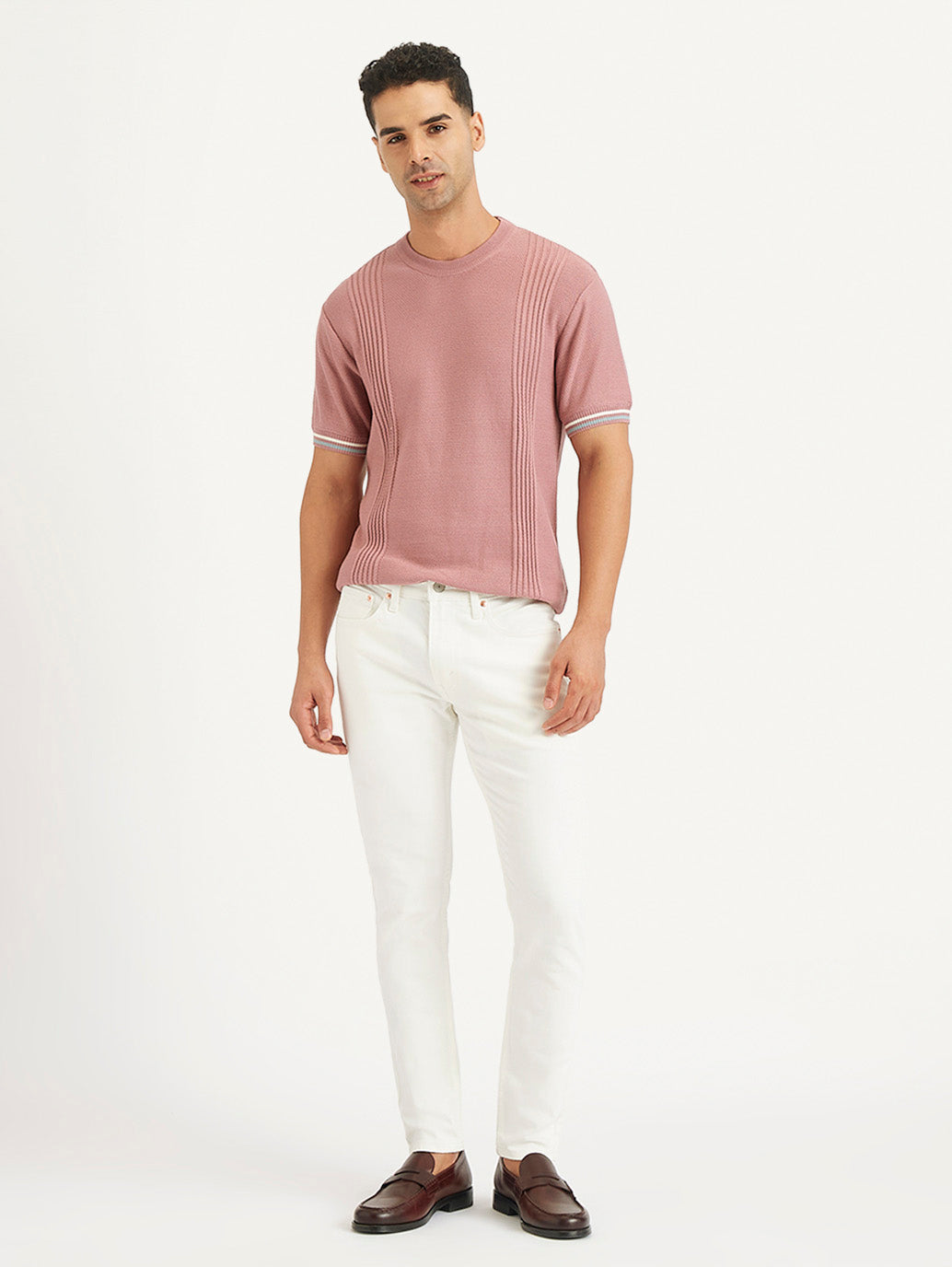 Men's White Skinny Fit Mid Rise Jeans - bd203d21-5ad0-43e1-8cb6-41f391fe4f05 View