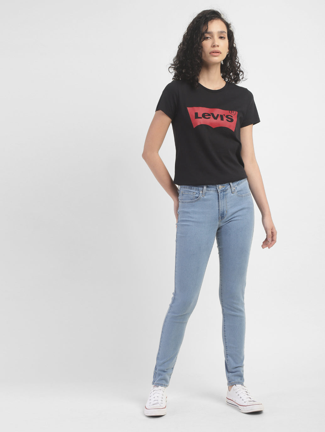 Women's 711 Blue Skinny Fit Mid Rise Jeans - a7fa3d7d-a88e-46d4-a82f-2e272281de4c View