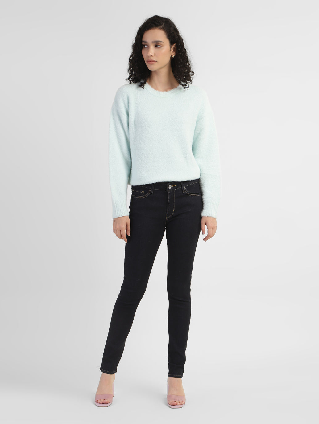 Women's 711 Blue Skinny Fit Mid Rise Jeans - c62b4dba-9766-4c14-b4d0-fa9f5716bc66 View