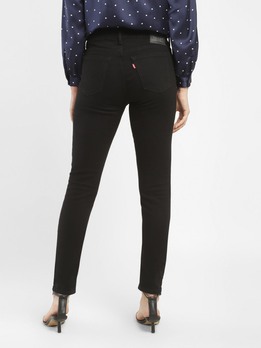 Women's 711 Black Skinny Fit Mid Rise Jeans - 71c4fcd1-1974-4b0b-8f84-81aefea4e38a View