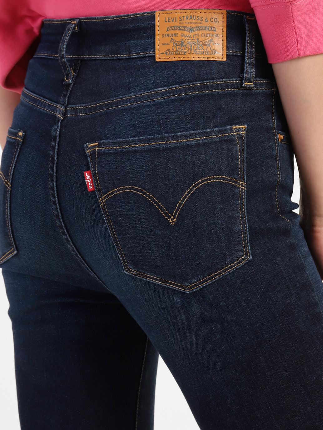 Women's 710 Blue Skinny Fit Mid Rise Jeans - d2693c4c-1558-48c4-b388-c9c45c38e212 View