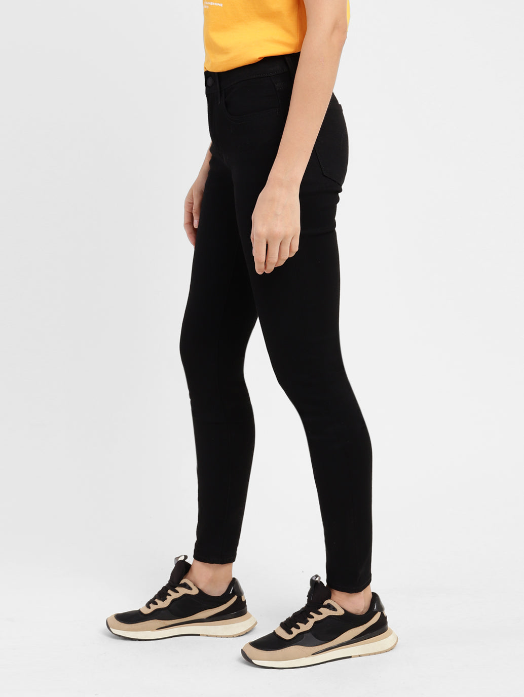 Women's 710 Black Skinny Fit Mid Rise Jeans - 7f1bf90c-ea03-40a5-9c83-1adba9a39061 View