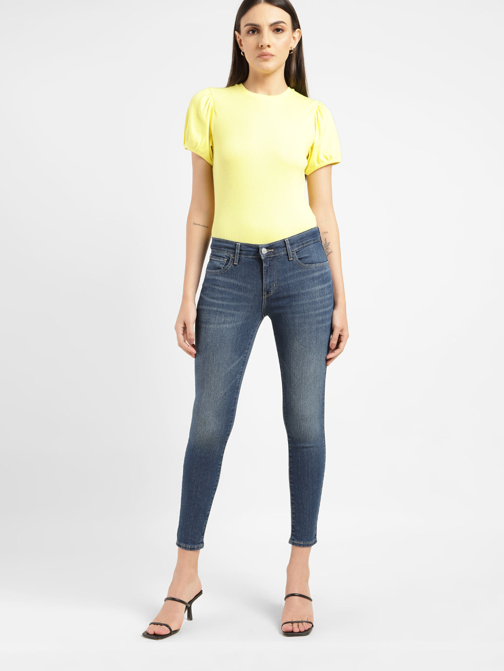 Women's 710 Blue Skinny Fit Mid Rise Jeans - c4c3207a-72d8-4e9e-9e35-2819f4104c35 View