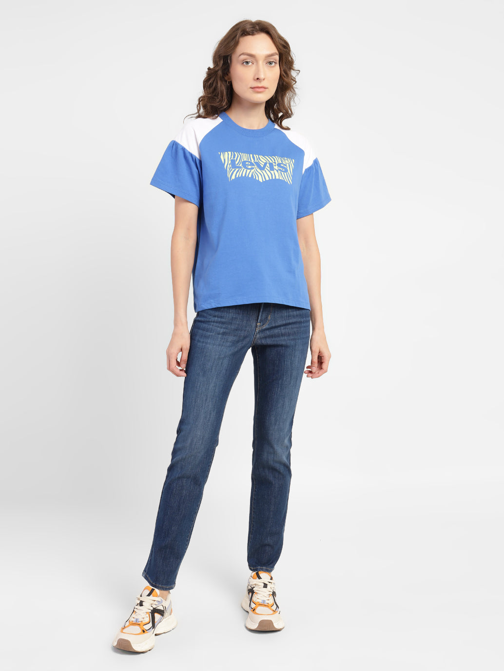 Women's 312 Blue Straight Fit Mid Rise Jeans - fb065115-a95c-44b4-87b4-29c73087a353 View