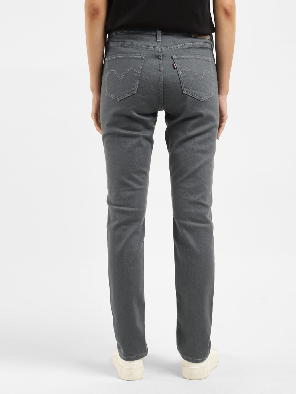 Women's 312 Grey Straight Fit Mid Rise Jeans - 79e04977-dec2-4217-8d98-2a0dbb3662b9 View