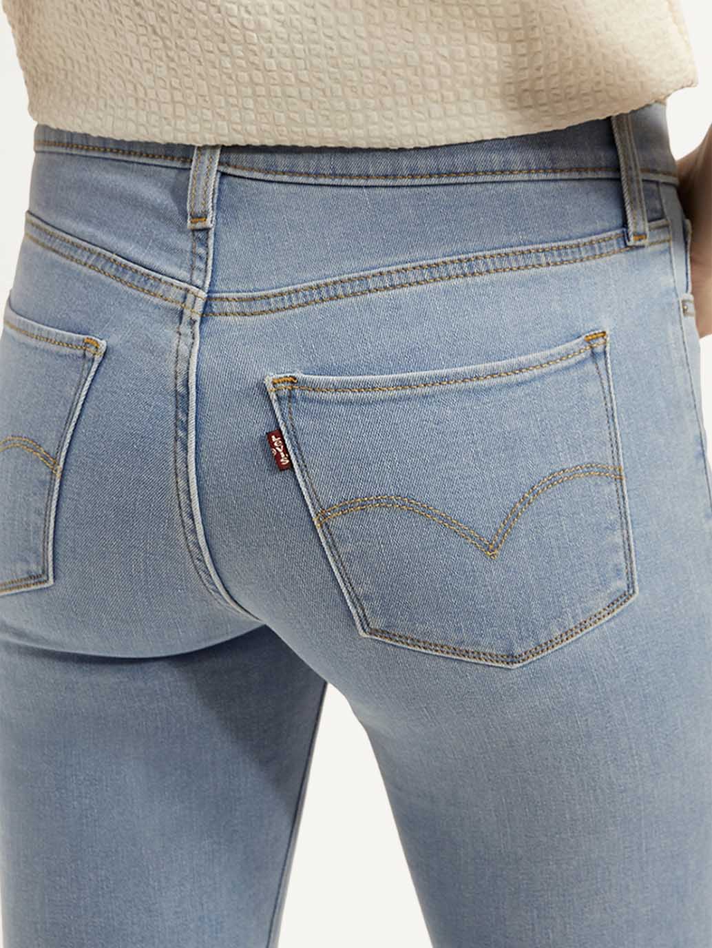 Women's 315 Light Blue Flared Fit High Rise Jeans - Detail View