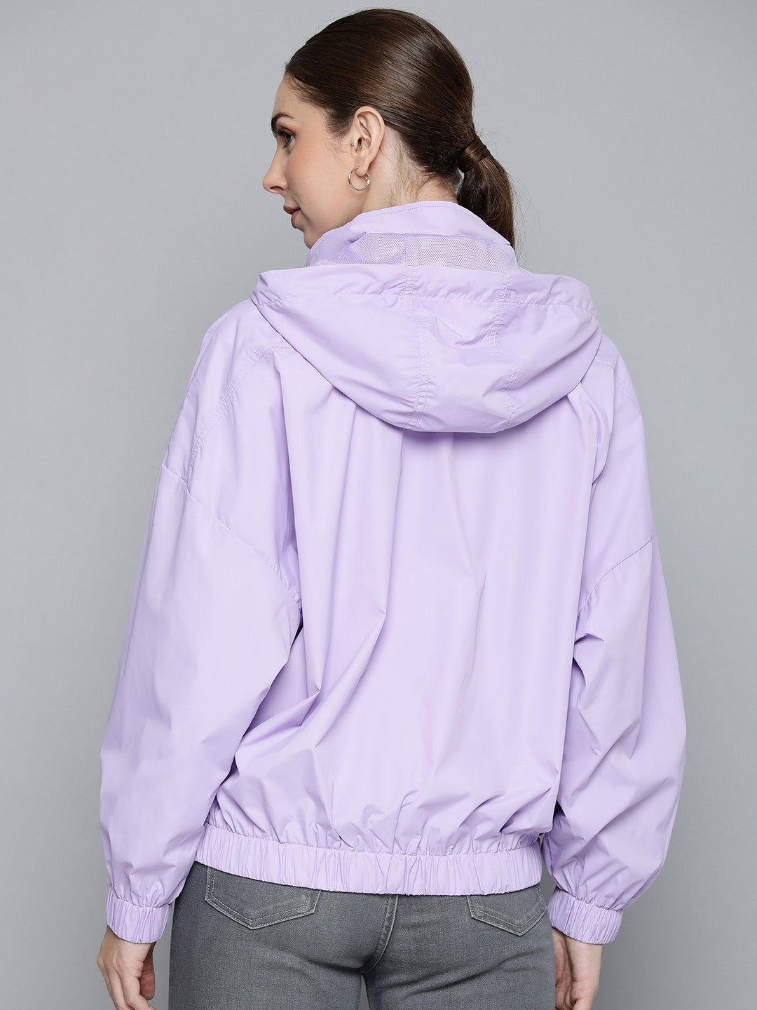Women's Solid Purple Hooded Jacket - 2239d51f-6646-45c1-b42d-723934abe0371694427698867-Levis-Women-Jackets-4261694427698347-4 View