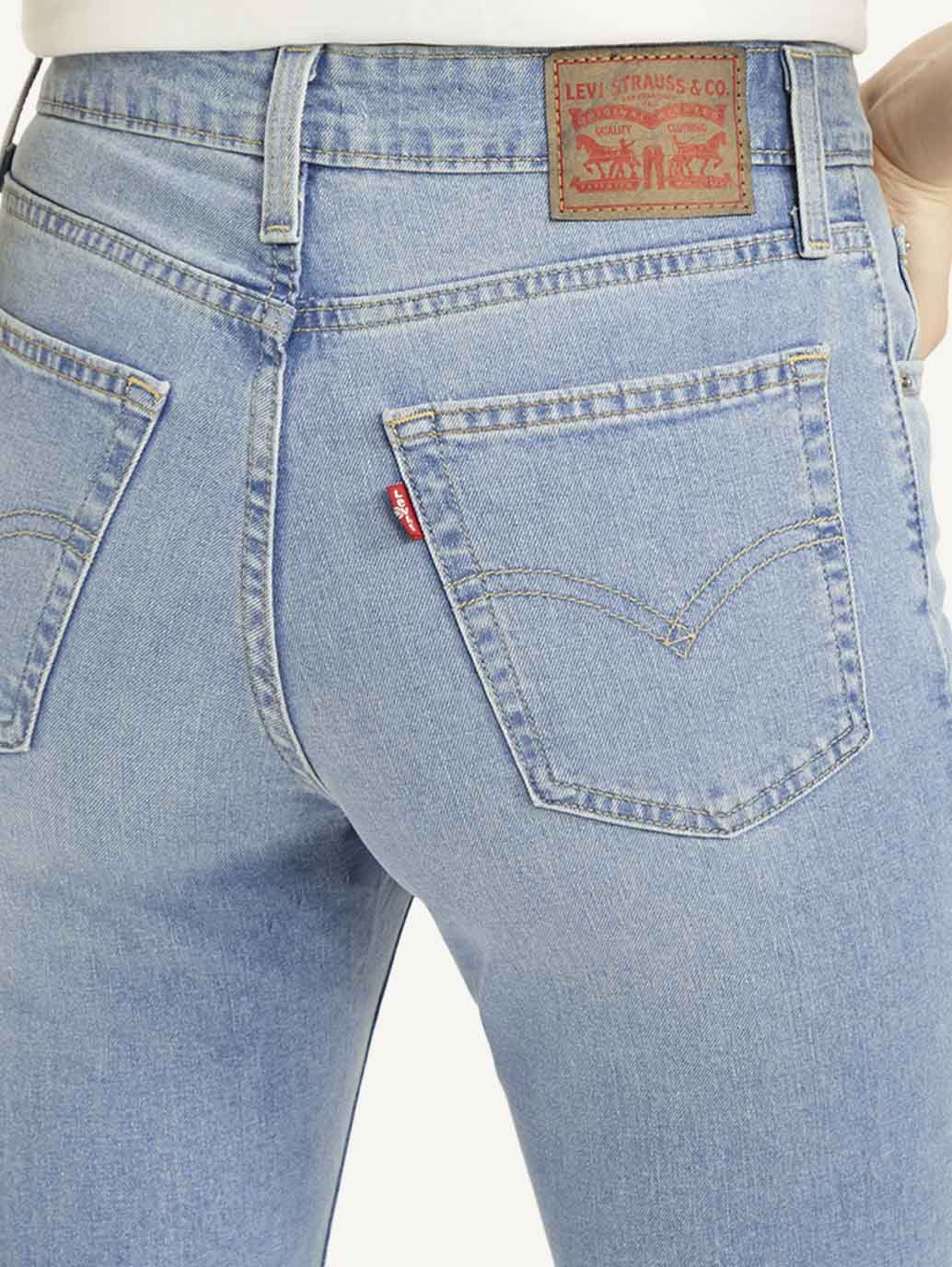 Women's 725 Blue Flared Fit High Rise Jeans - 23857693-cabf-4c46-b85f-2c483453f1fa View