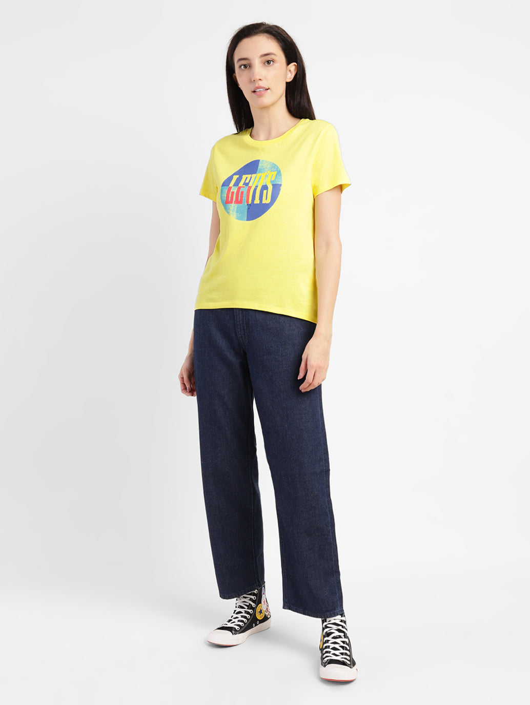 Women's Graphic Print Round Neck T-shirt - a100aac7-aefe-4bf4-8b2f-1db49bcab4e1 View