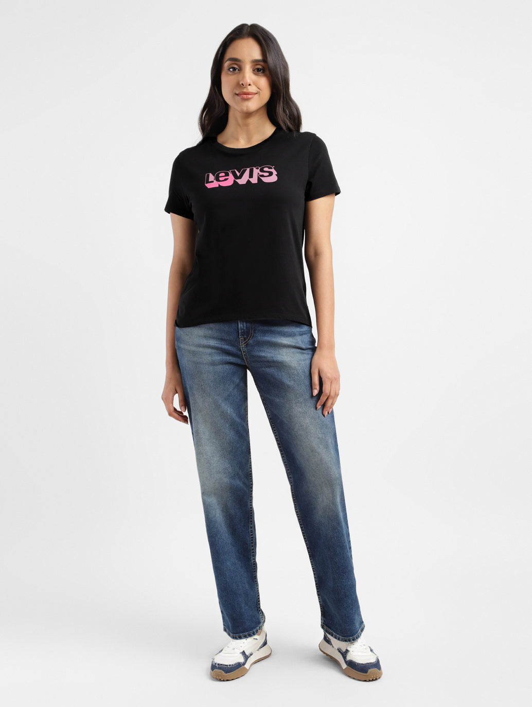 Women's Brand Logo Crew Neck T-Shirt - 1c9c36a0-fd51-4c6f-9cf9-95526a445e72 View