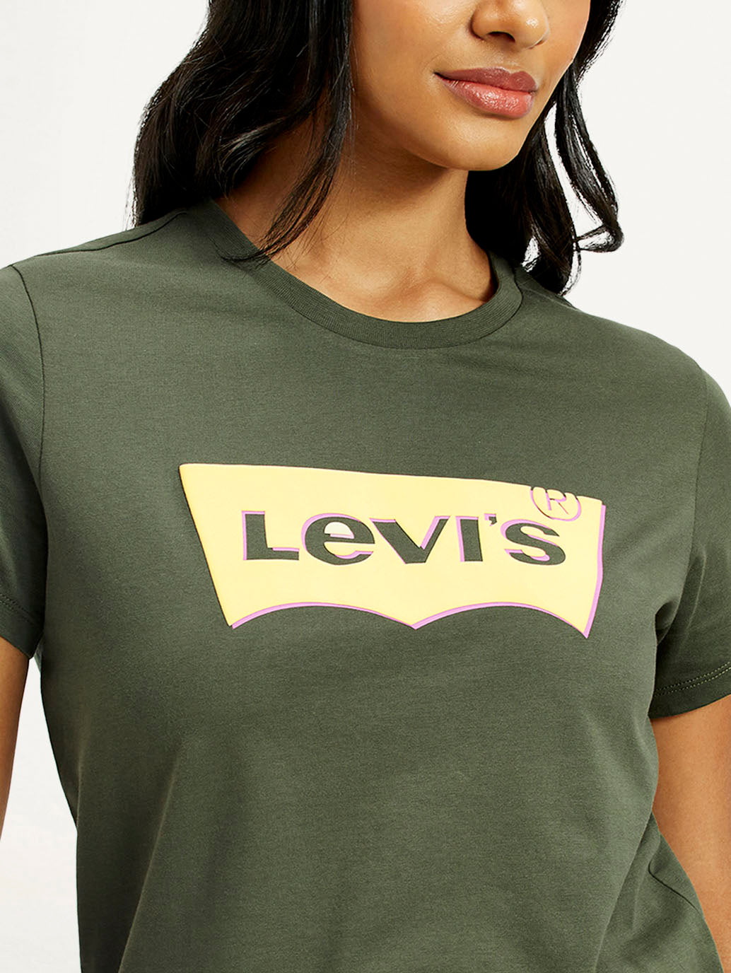 Women's Graphic Print Regular Fit T-Shirt - Detail View