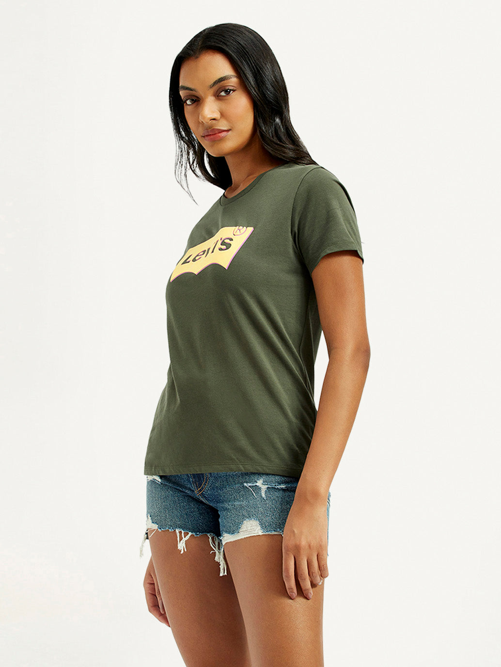 Women's Graphic Print Regular Fit T-Shirt - Side View