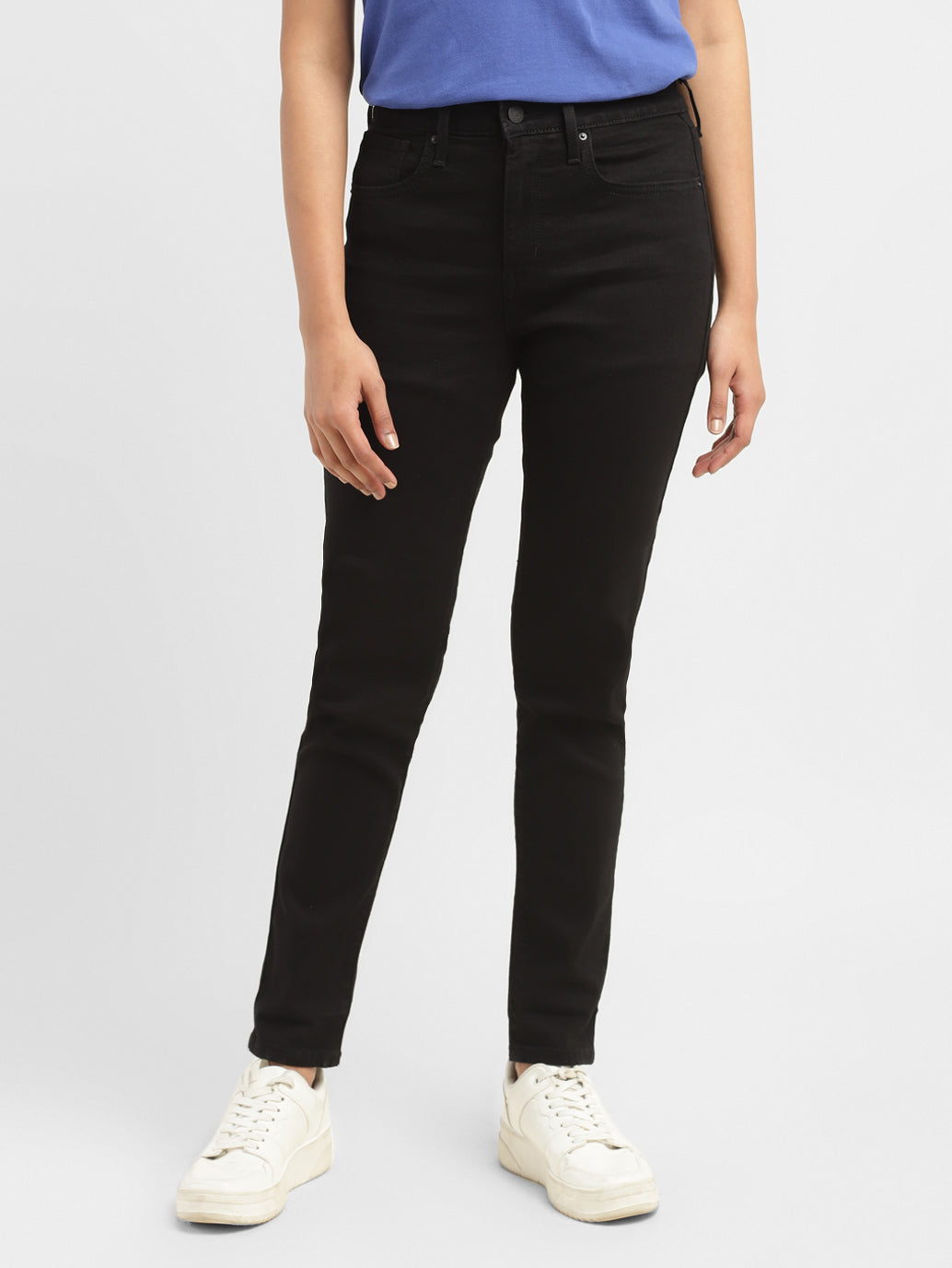Women's 721 Black Skinny Fit High Rise Jeans - 07cf5e0b-f4ac-460f-b2a1-d8c62bcd4575 View