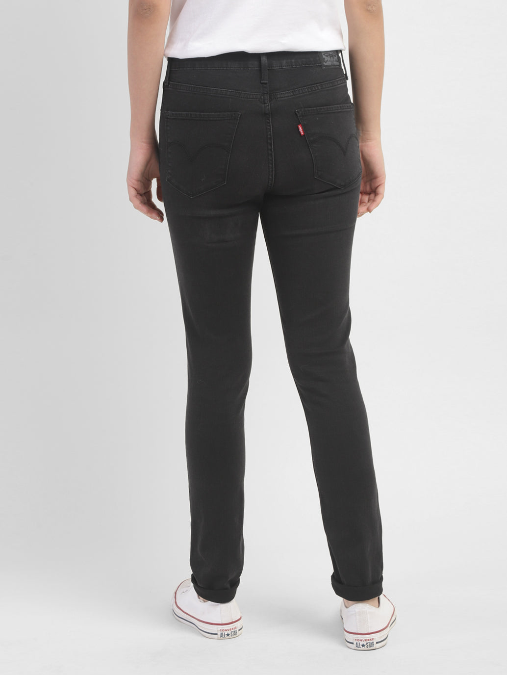 Women's 721 Black Skinny Fit High Rise Jeans - 17a3557a-14ea-44b9-8b51-a208613fcf17 View