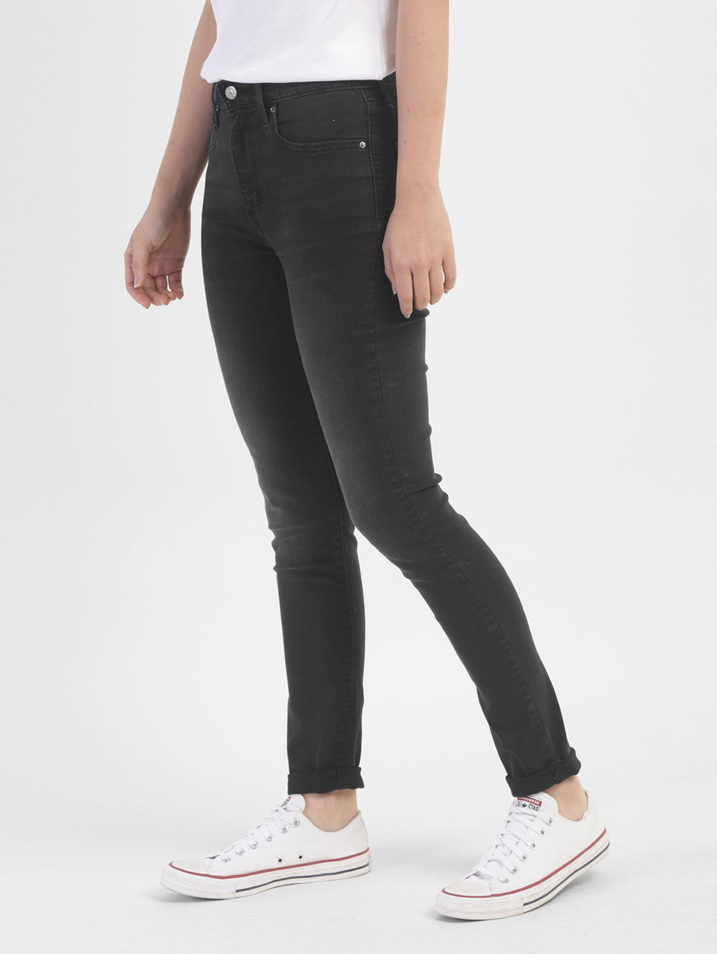 Women's 721 Black Skinny Fit High Rise Jeans - e689cf60-e886-4263-ae2e-f0557a13724f View