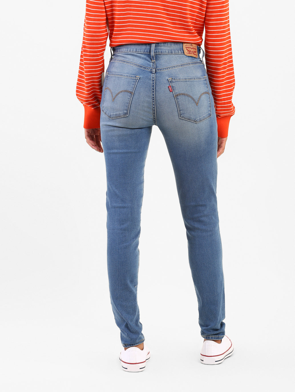 Women's 721 Blue Skinny Fit High Rise Jeans - 044fc60c-62ea-4b65-93ed-88910ef20112 View