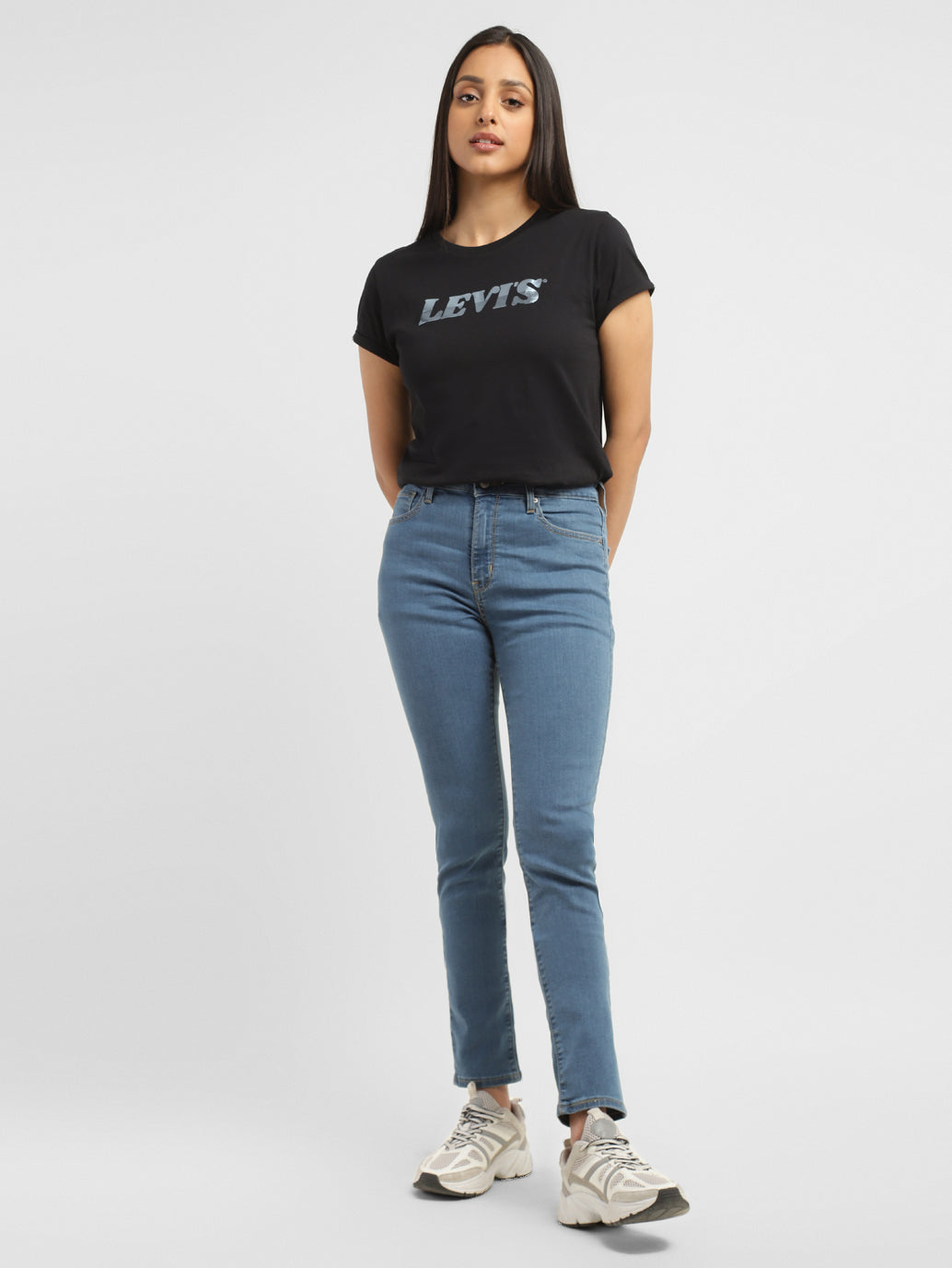 Women's 721 Blue Skinny Fit High Rise Jeans - 98718c70-102f-4458-ad9a-7333a925671d View