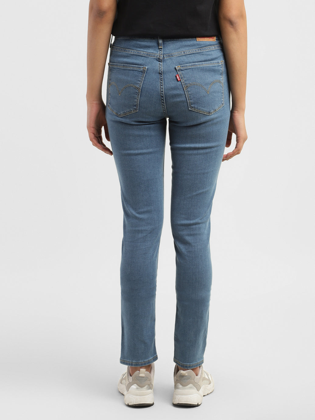 Women's 721 Blue Skinny Fit High Rise Jeans - 1d8bf4ec-deff-417f-be14-8e2e80a2aa54 View