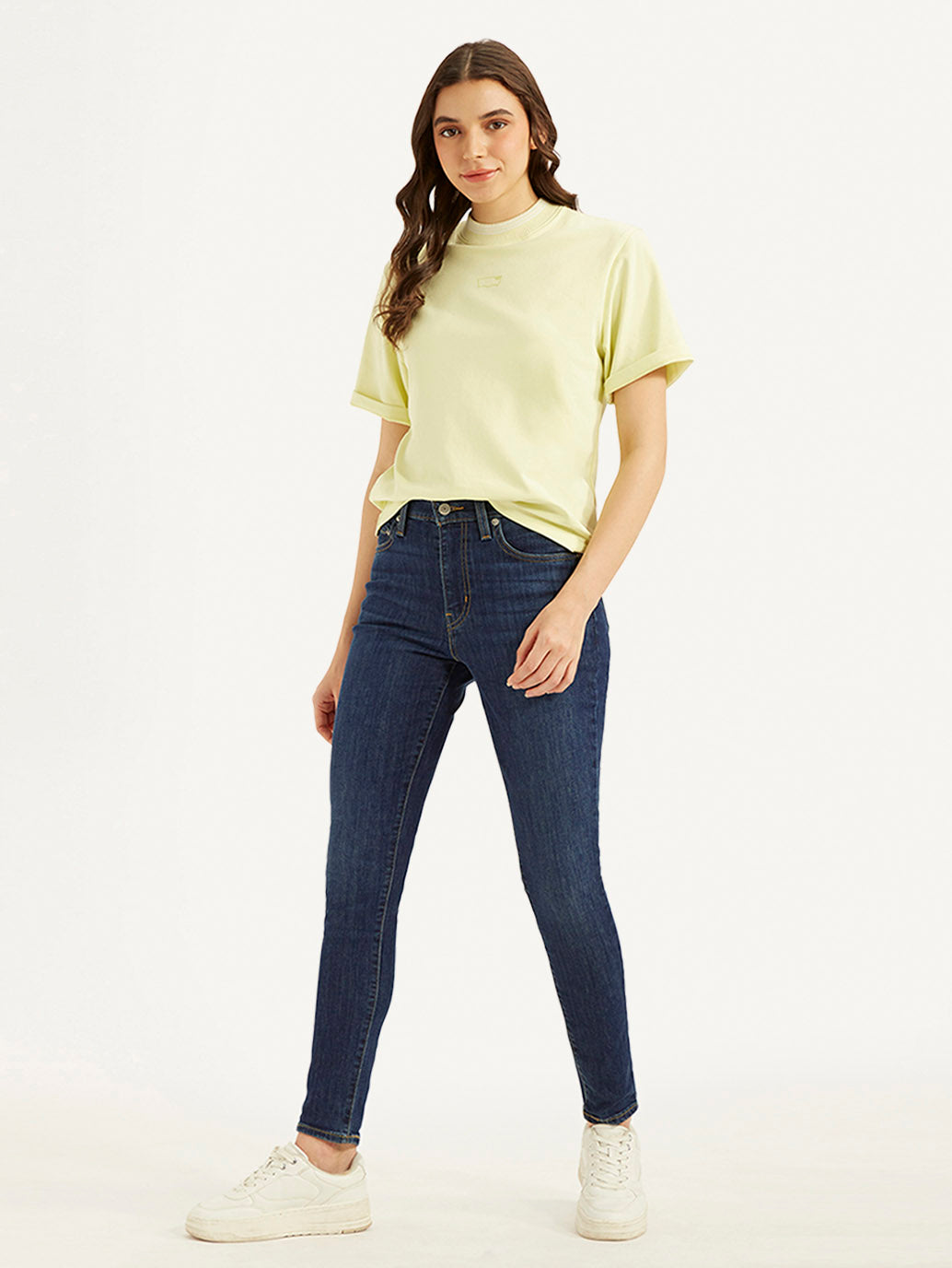 Women's 721 Blue Skinny Fit High Rise Jeans - 7bca97bb-6e72-470f-9ee8-34faa512d428 View