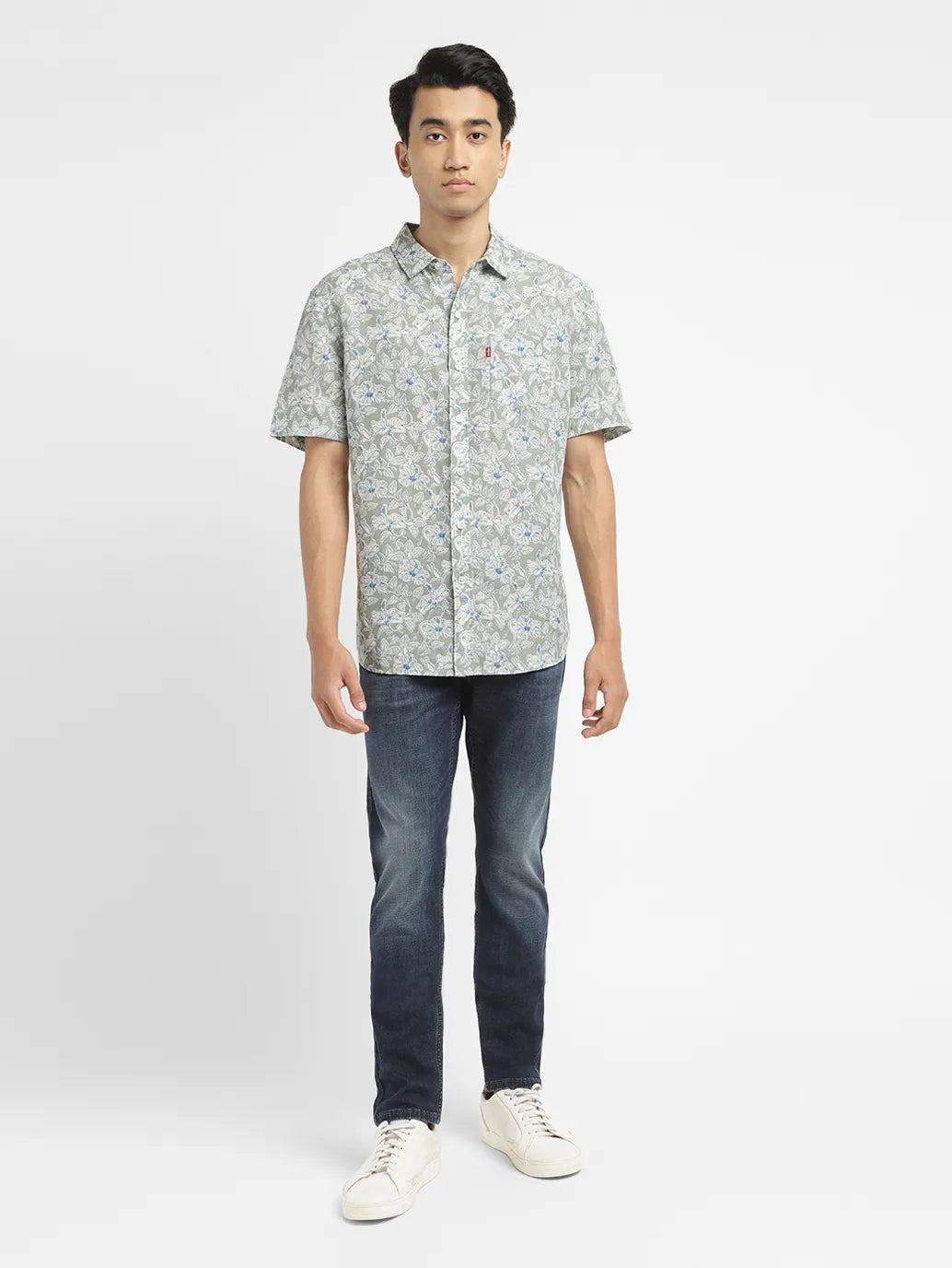 Men's Floral Print Slim Fit Shirt - c768a02c-c30e-4e6d-9c2e-d81266c360ea View