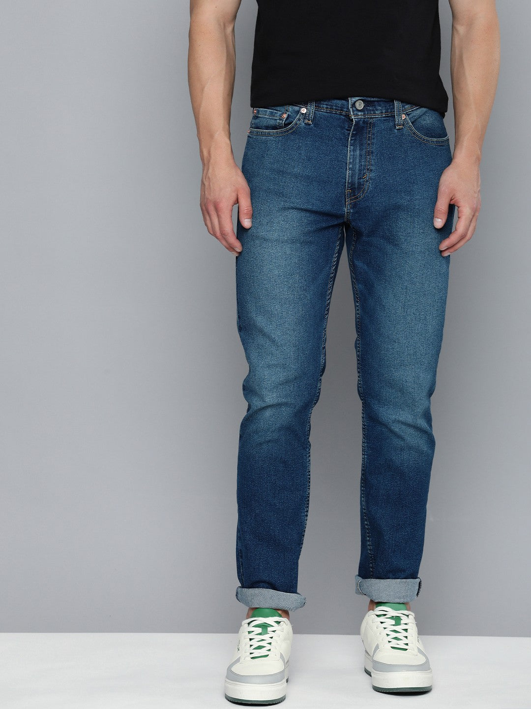 Men's 527 Blue Bootcut Fit Mid Rise Jeans - 1 View