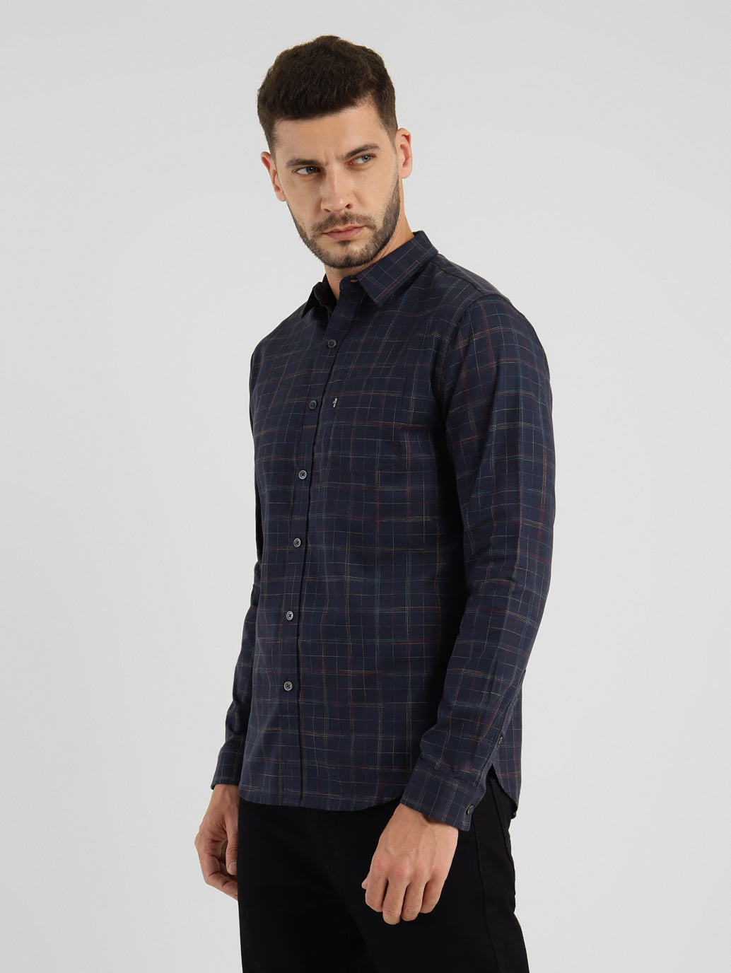 Men's Checkered Slim Fit Shirt - 6510ea97-f4ed-467c-b5ed-7942bb92a0b5 View